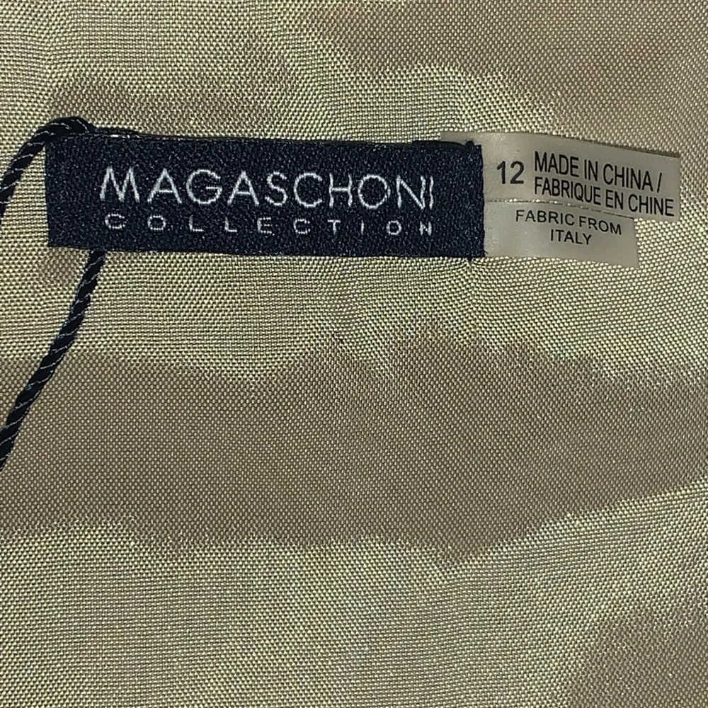 MAGASCHONI wool sheath dress with PU leather trim - Picture 8 of 10